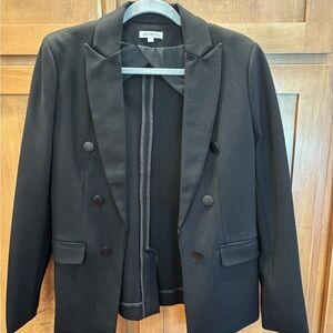 Jamison for Evereve Black Double-Breasted Blazer